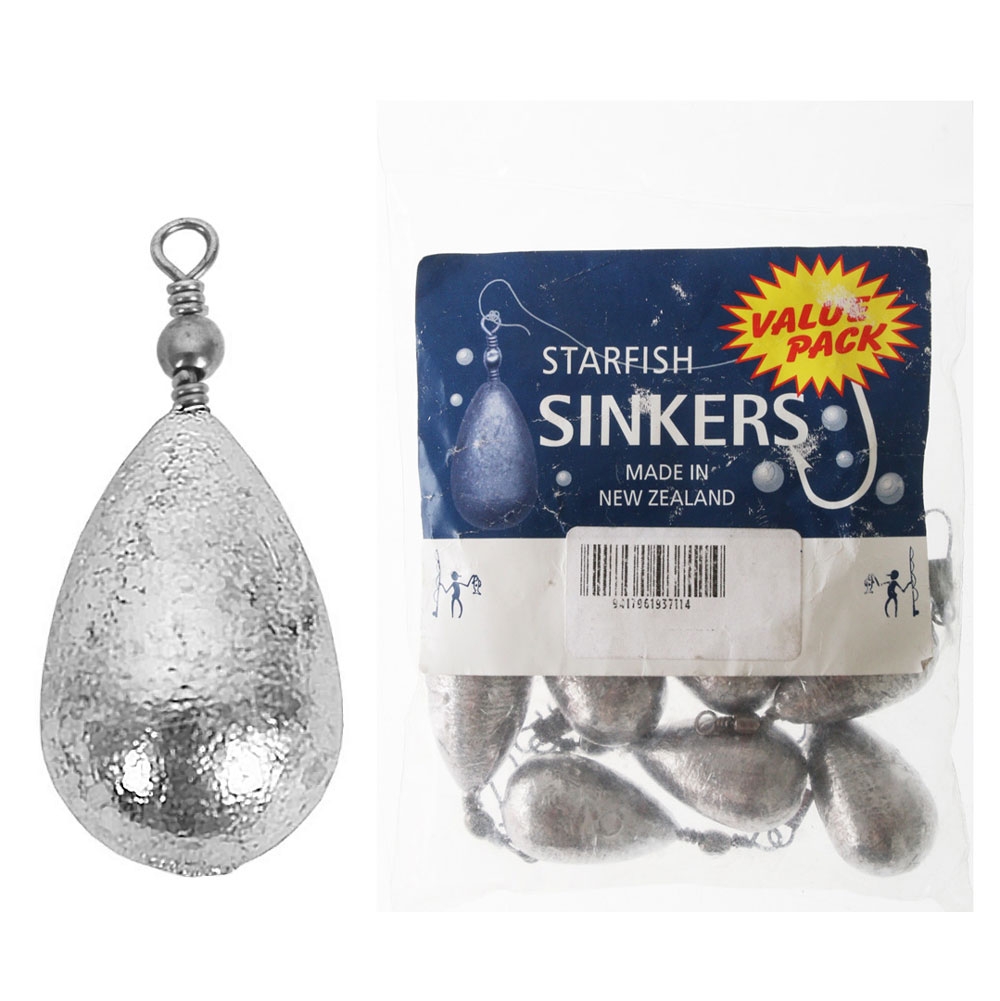 Starfish Swivel Sinkers Value Pack 2oz Qty 12