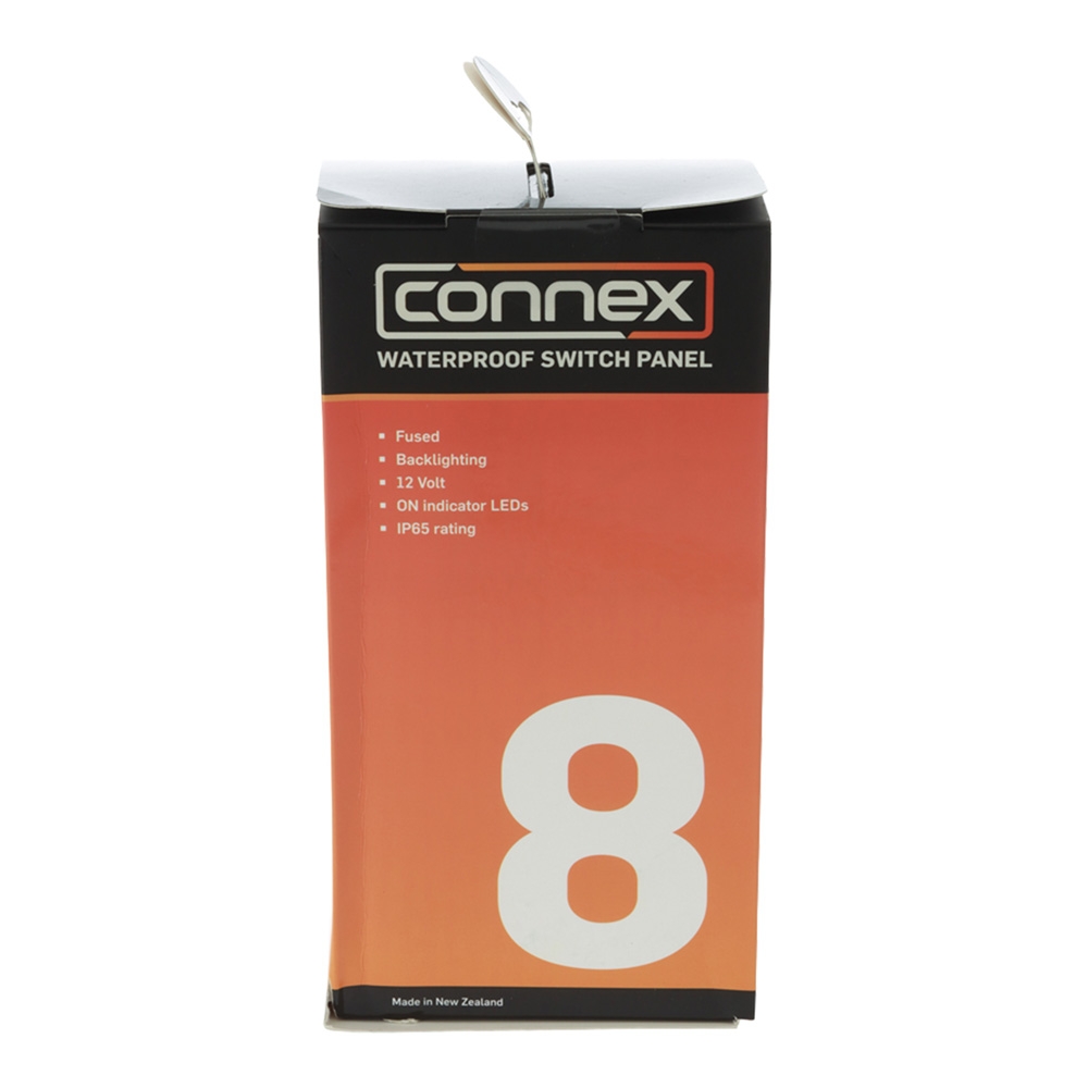Connex 8 Way Backlit Marine Switch Panel