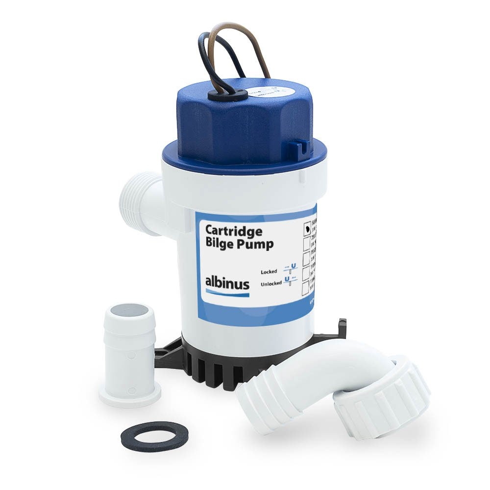 Albin Pump Marine Cartridge Submersible Bilge Pump 500GPH 12V