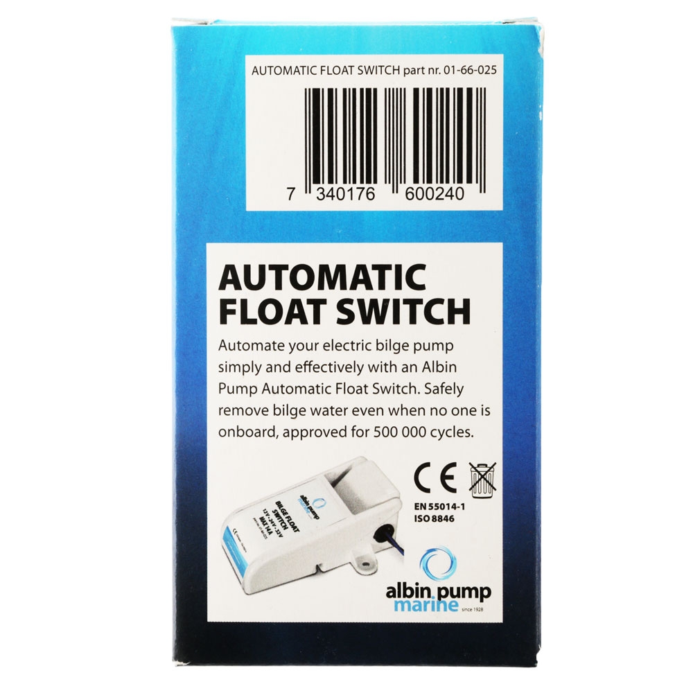 Albin Pump Marine Bilge Pump Float Switch 12/24/30V