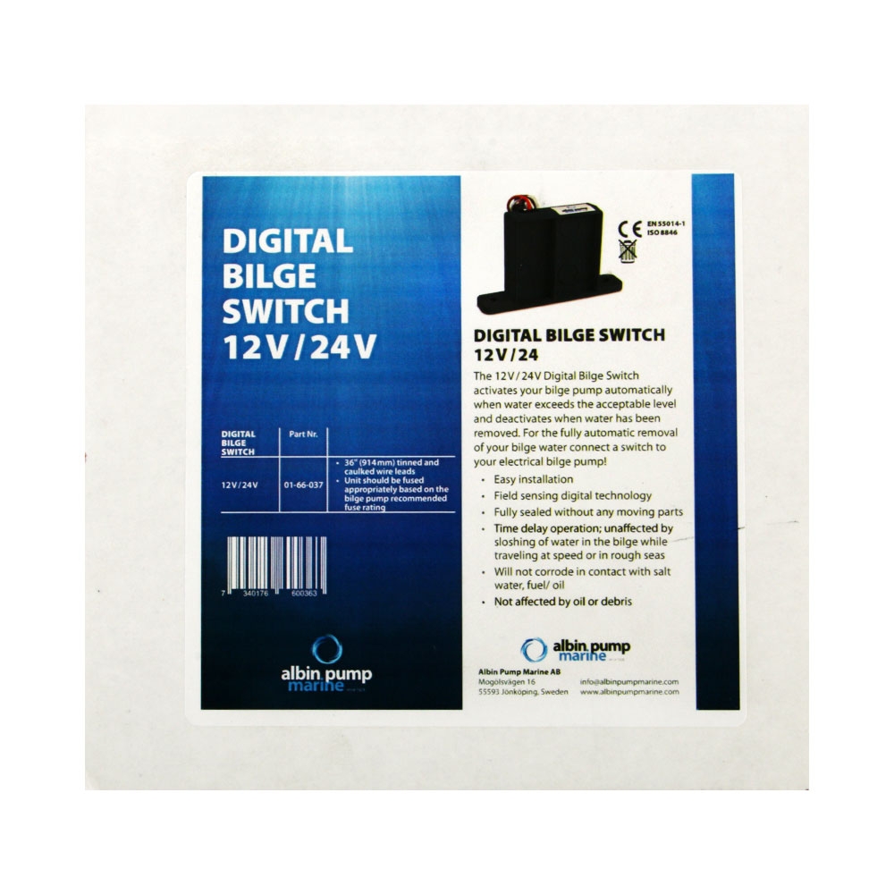 Albin Pump Marine Digital Bilge Pump Switch 12/24V
