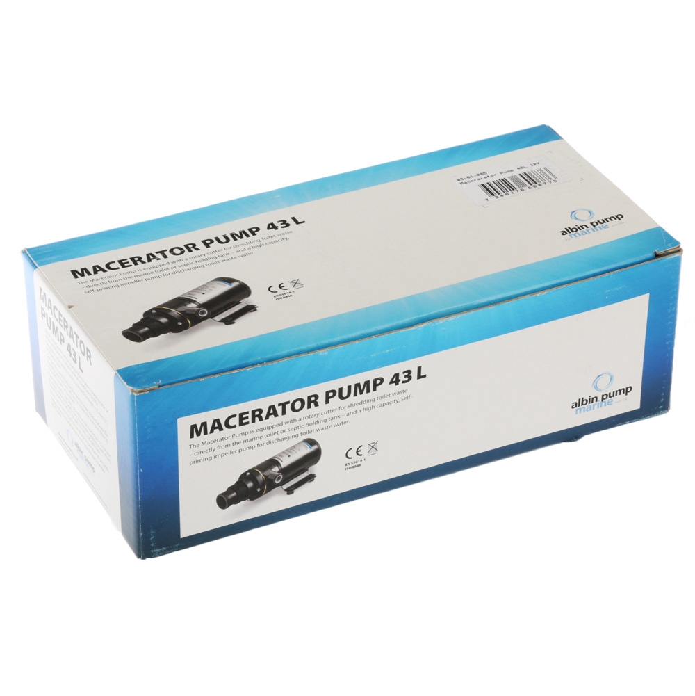 Albin Pump Marine Waste Water Macerator Pump 43L 12V