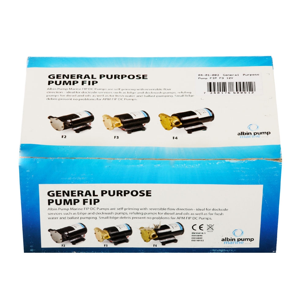 Albin Pump Marine DC Flexible Impeller Pump F3 12V