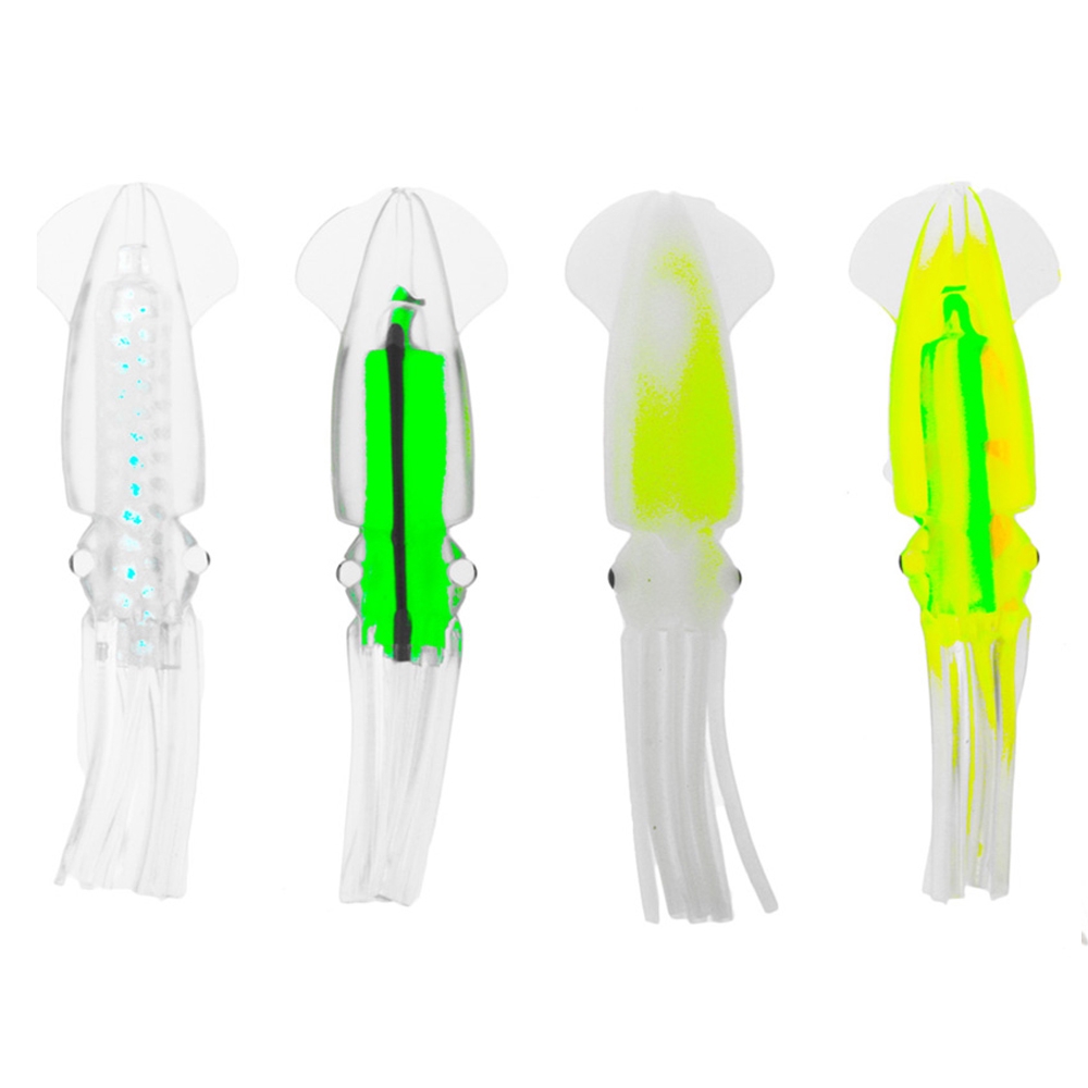 Holiday Soft Squid Lure - Assorted Colours 4in Qty 4