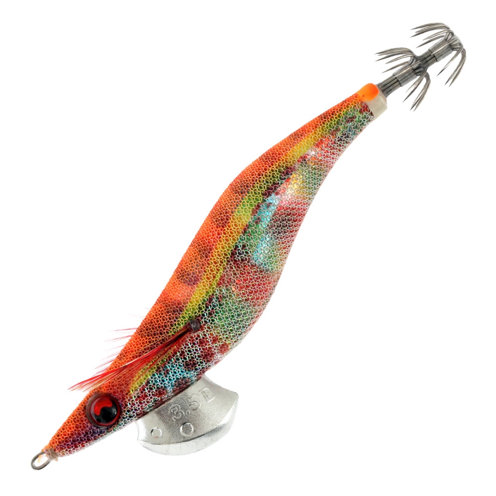 Yamashita EGI OH Deep Live Squid Jig 3.5 22.5g Orange Rainbow