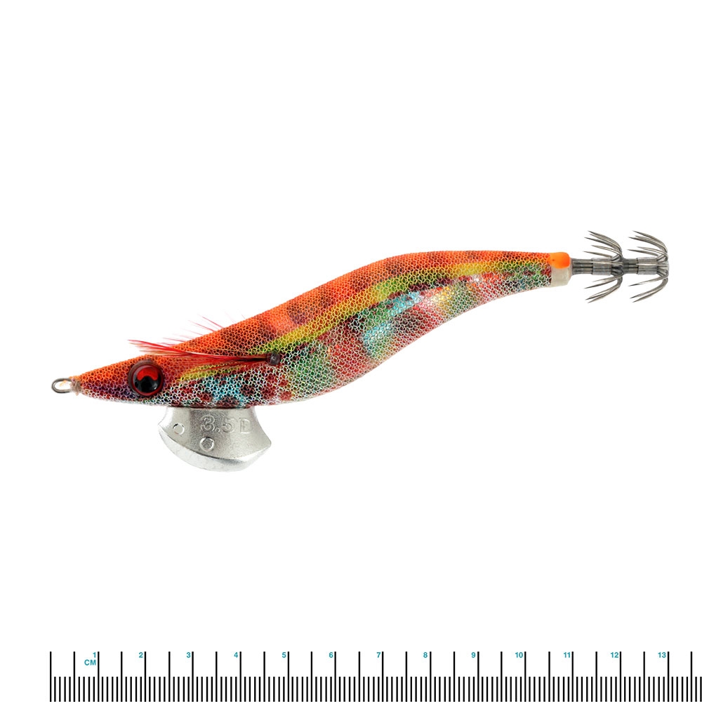 Yamashita EGI OH Deep Live Squid Jig 3.5 22.5g Orange Rainbow