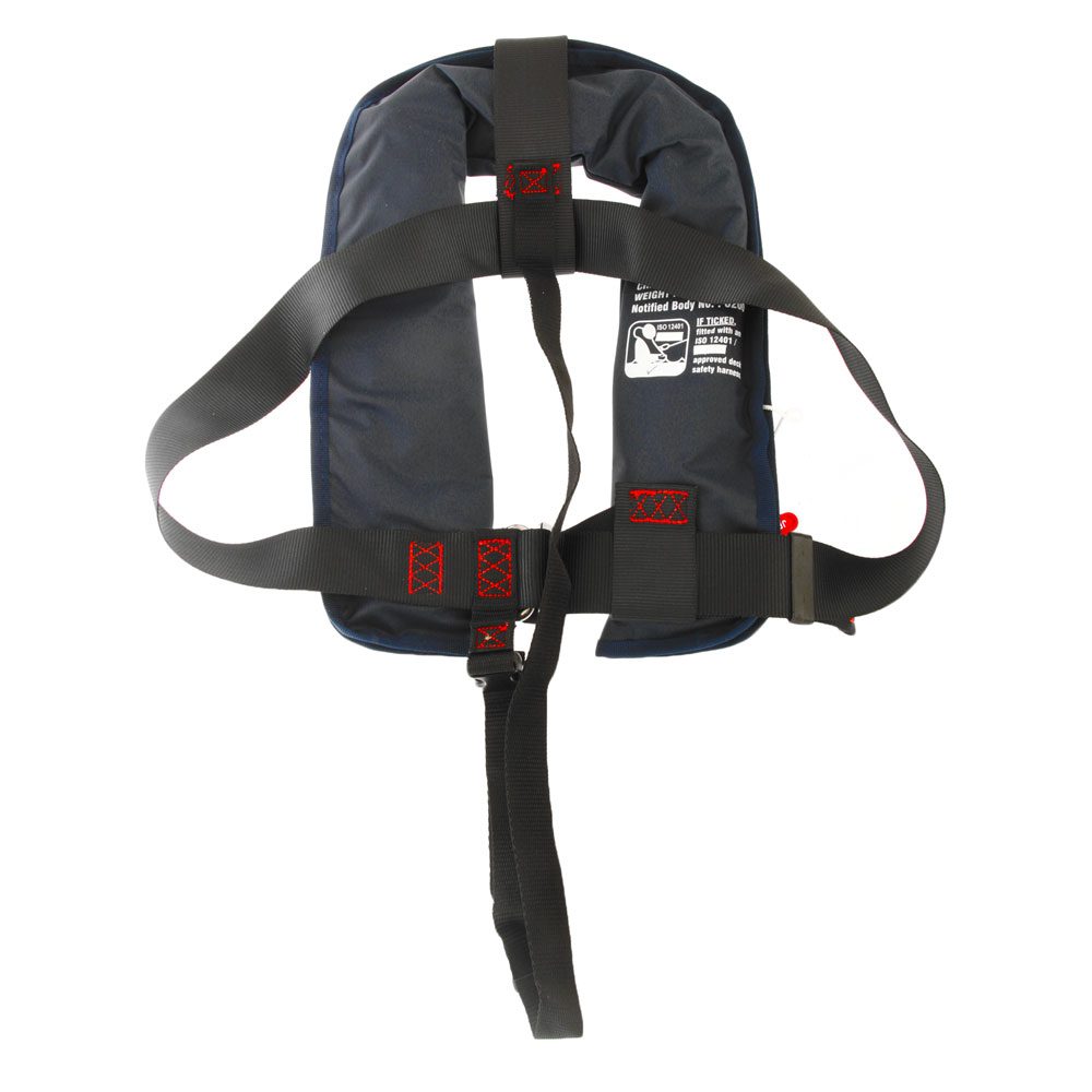 Hutchwilco Challenger 100N Automatic Inflatable Kids Life Jacket with Harness Navy 18-40kg