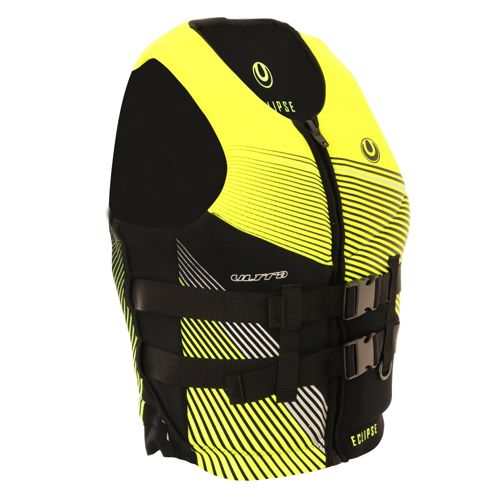 Ultra Eclipse Neoprene PFD Life Vest Hi-Viz Yellow L