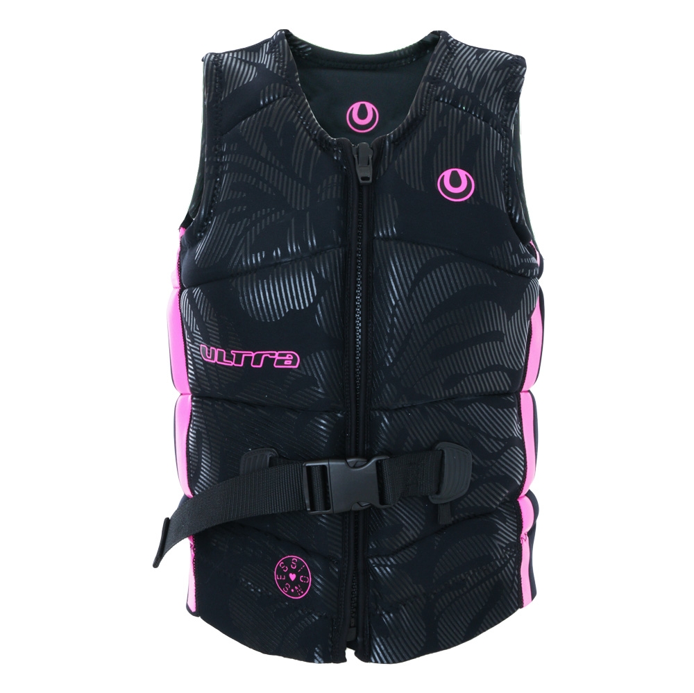 Ultra Session Neoprene Level 50 Womens Life Vest Black/Pink 16
