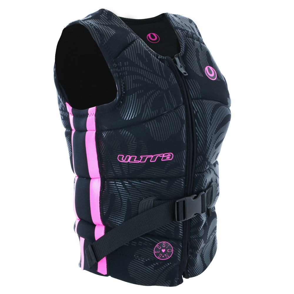 Ultra Session Neoprene Level 50 Womens Life Vest Black/Pink 14