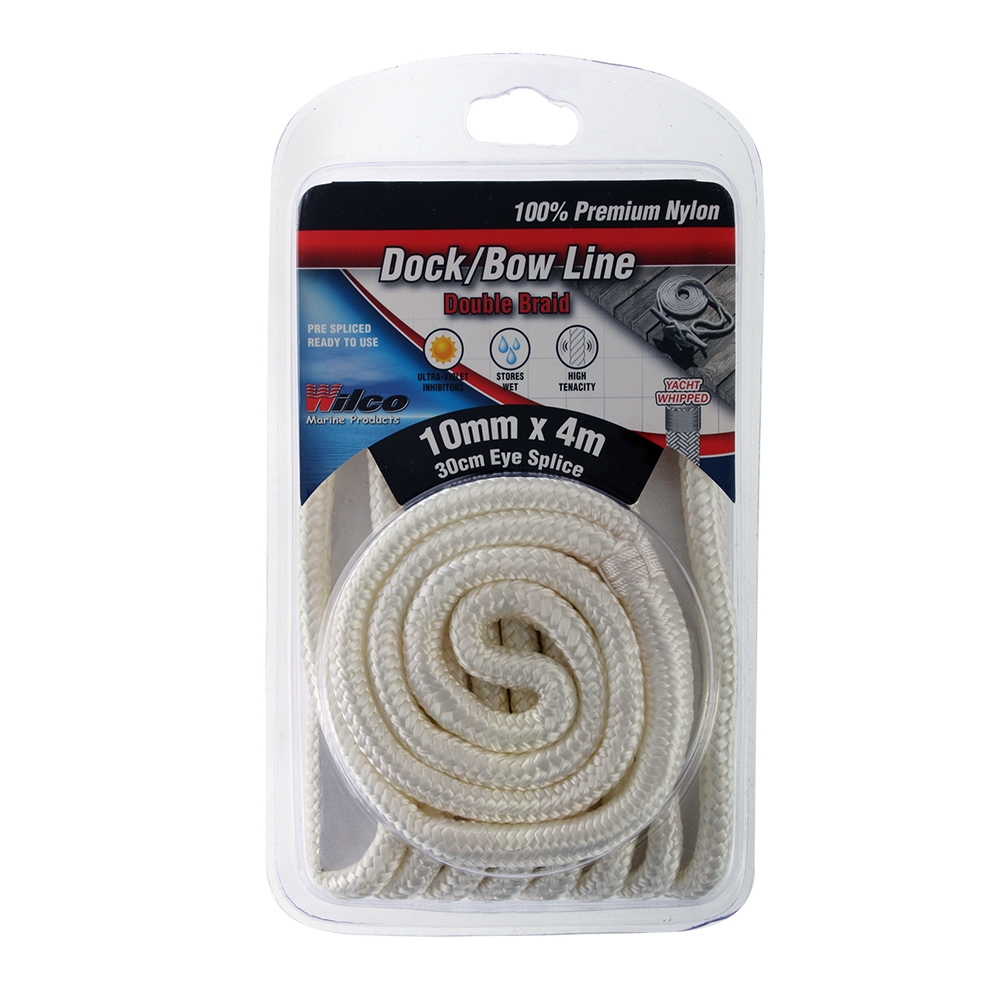 Wilco Dock/Bow Line White 10mm x 4m