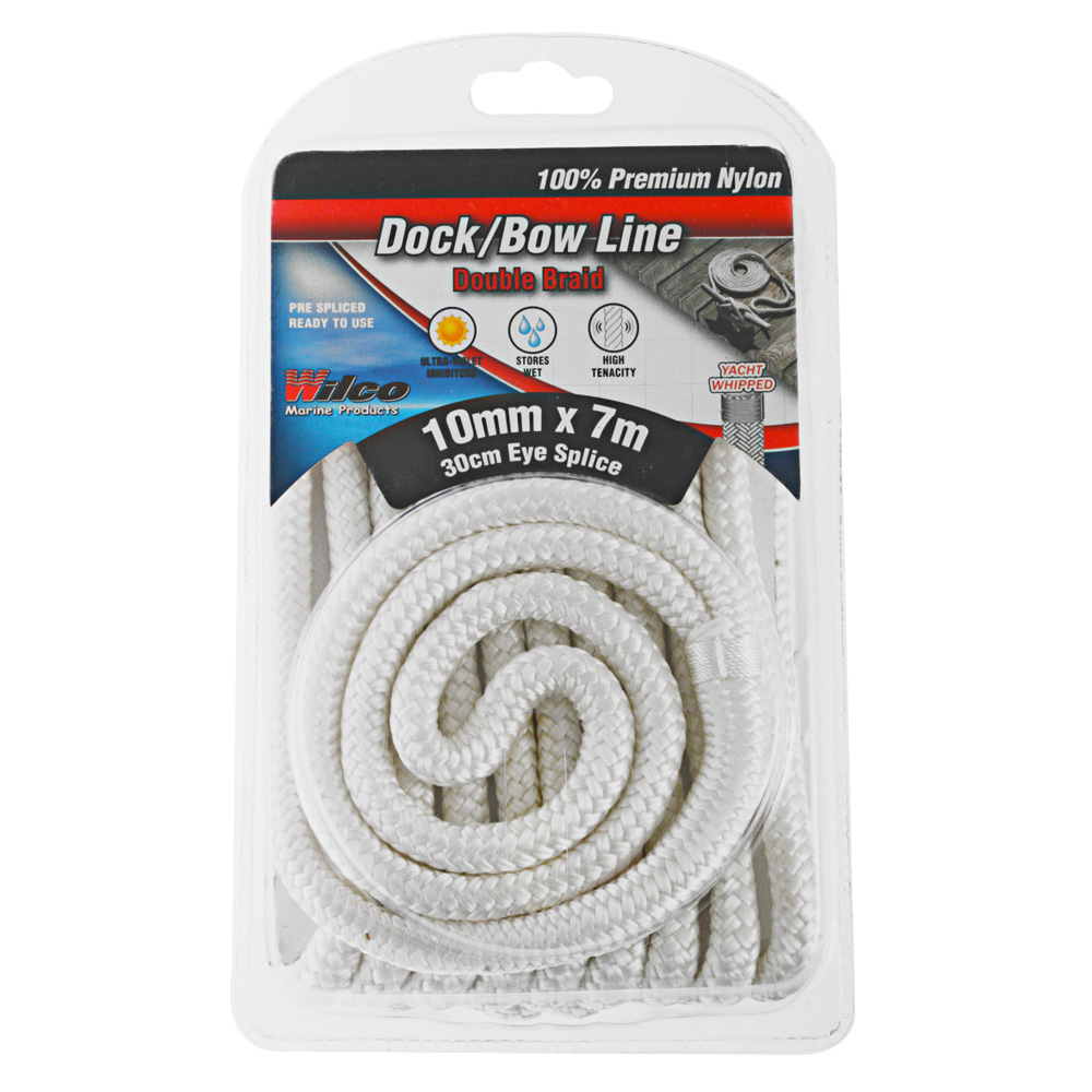 Wilco Dock/Bow Line White 10mm x 7m