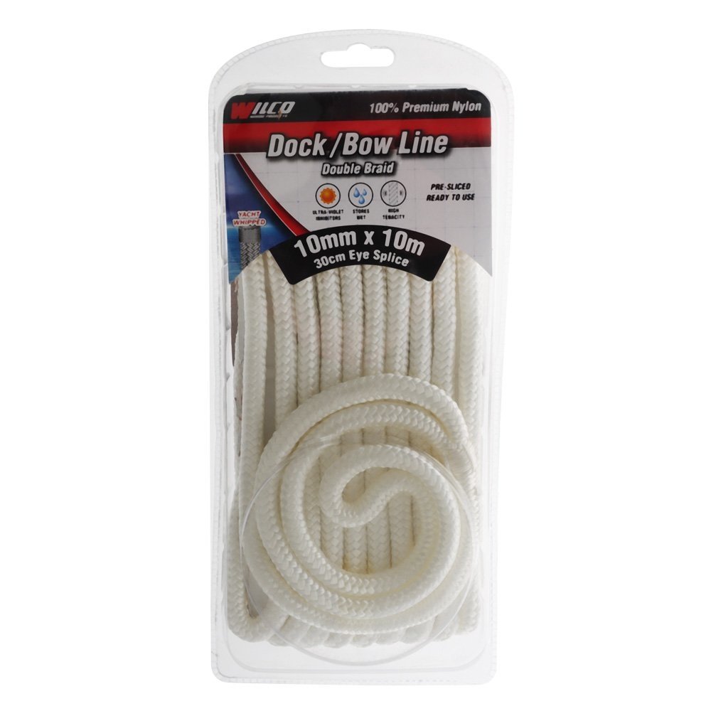 Wilco Dock/Bow Line White 10mm x 10m