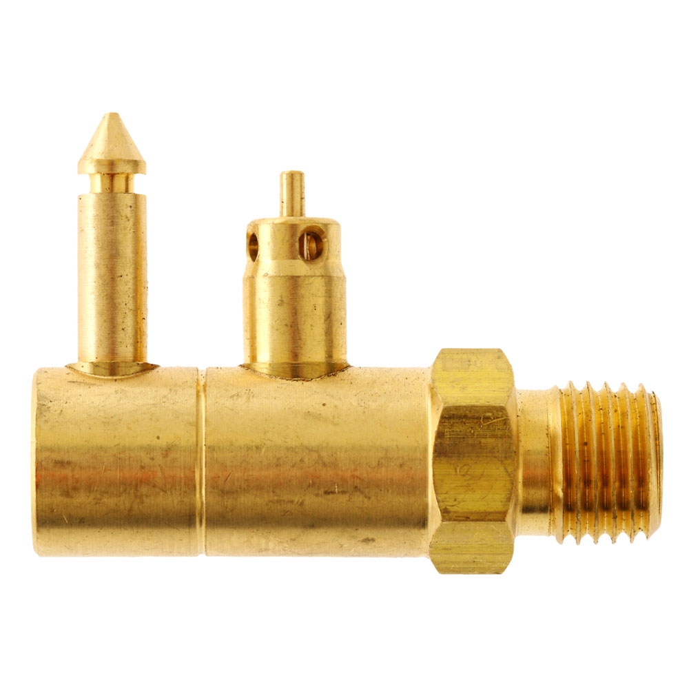 Wilco Yamaha Male Fuel Tank Connector 2 Prong 1/4in Brass