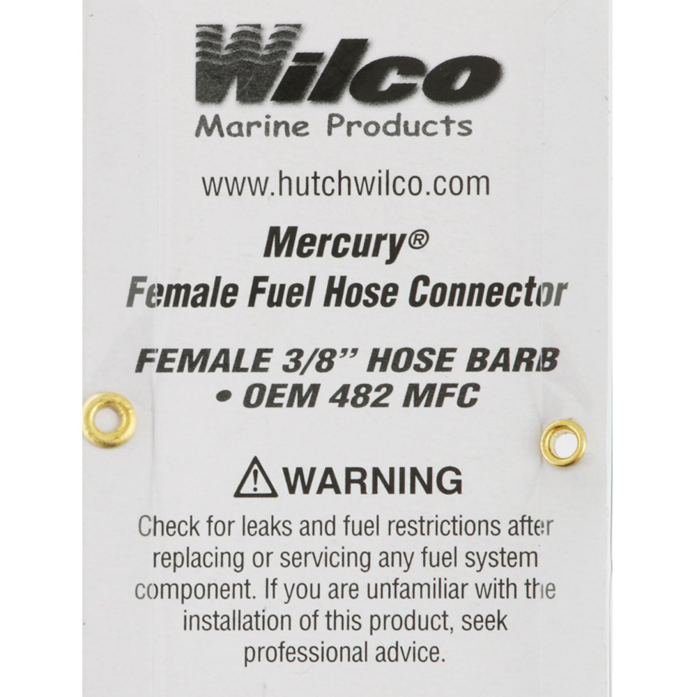 Wilco Mercury/Honda Female Fuel Hose Connector 2-Prong 3/8in Barb Tank End