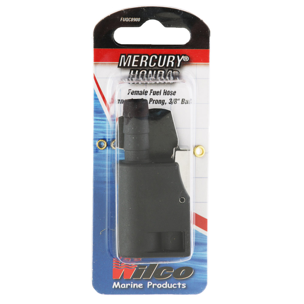 Wilco Mercury/Honda Female Fuel Hose Connector 2-Prong 3/8in Barb Engine End