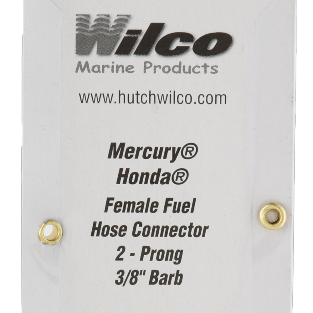 Wilco Mercury/Honda Female Fuel Hose Connector 2-Prong 3/8in Barb Engine End