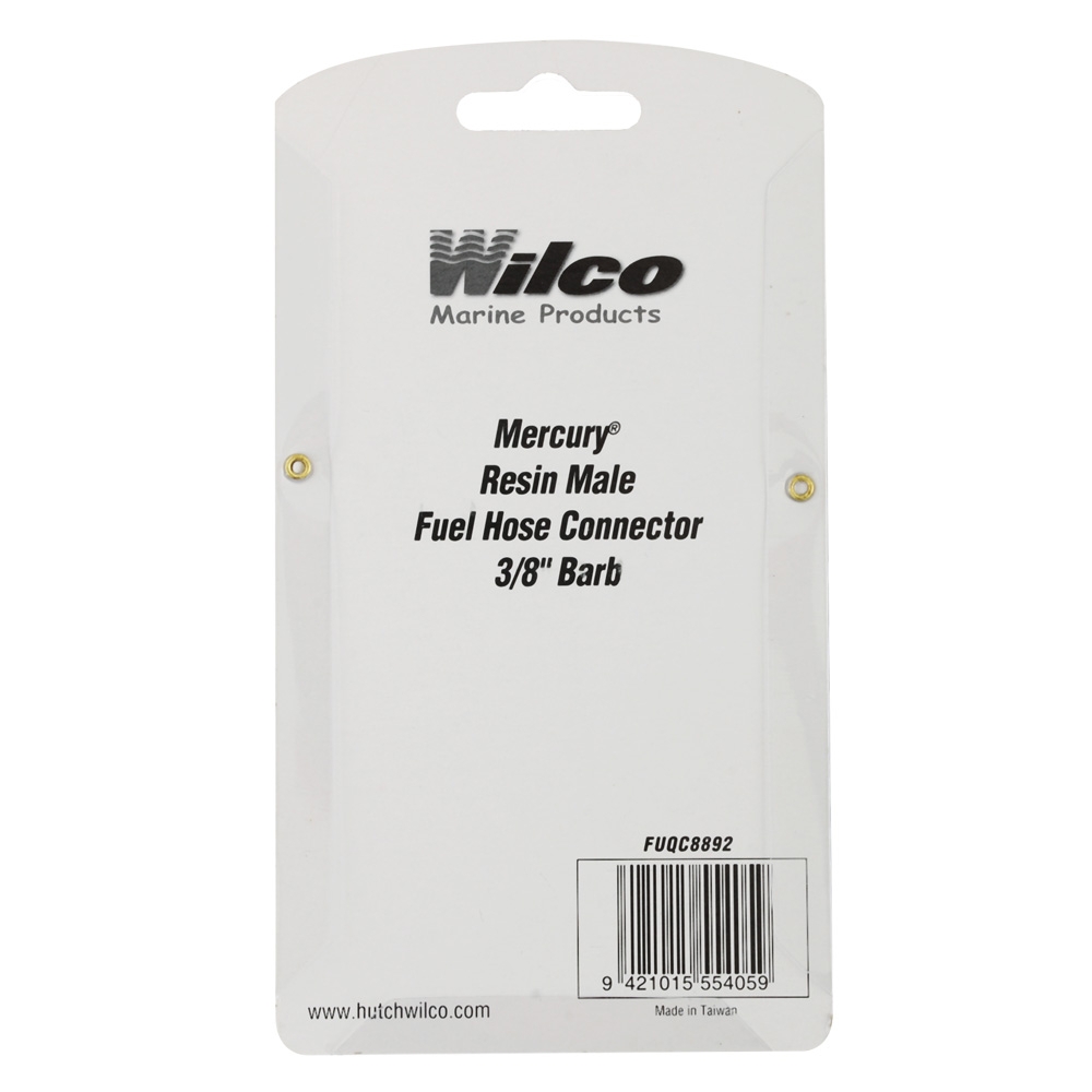 Wilco Mercury/Honda (Old Style Resin) Male Fuel Hose Connector Bayonet 3/8in Barb
