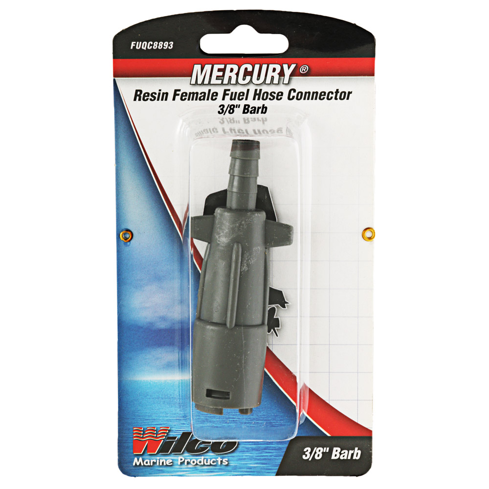 Wilco Mercury/Honda (Old Style Resin) Female Fuel Hose Motor Connector Bayonet 3/8in Barb