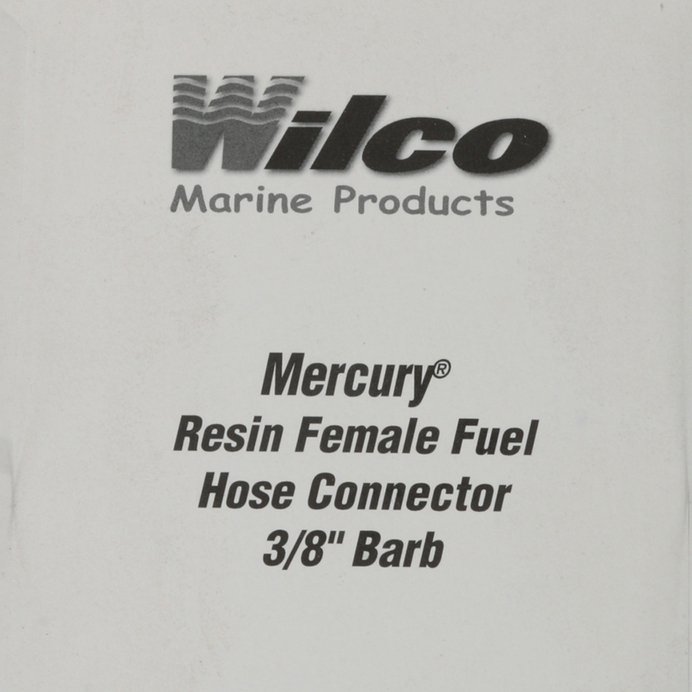 Wilco Mercury/Honda (Old Style Resin) Female Fuel Hose Motor Connector Bayonet 3/8in Barb