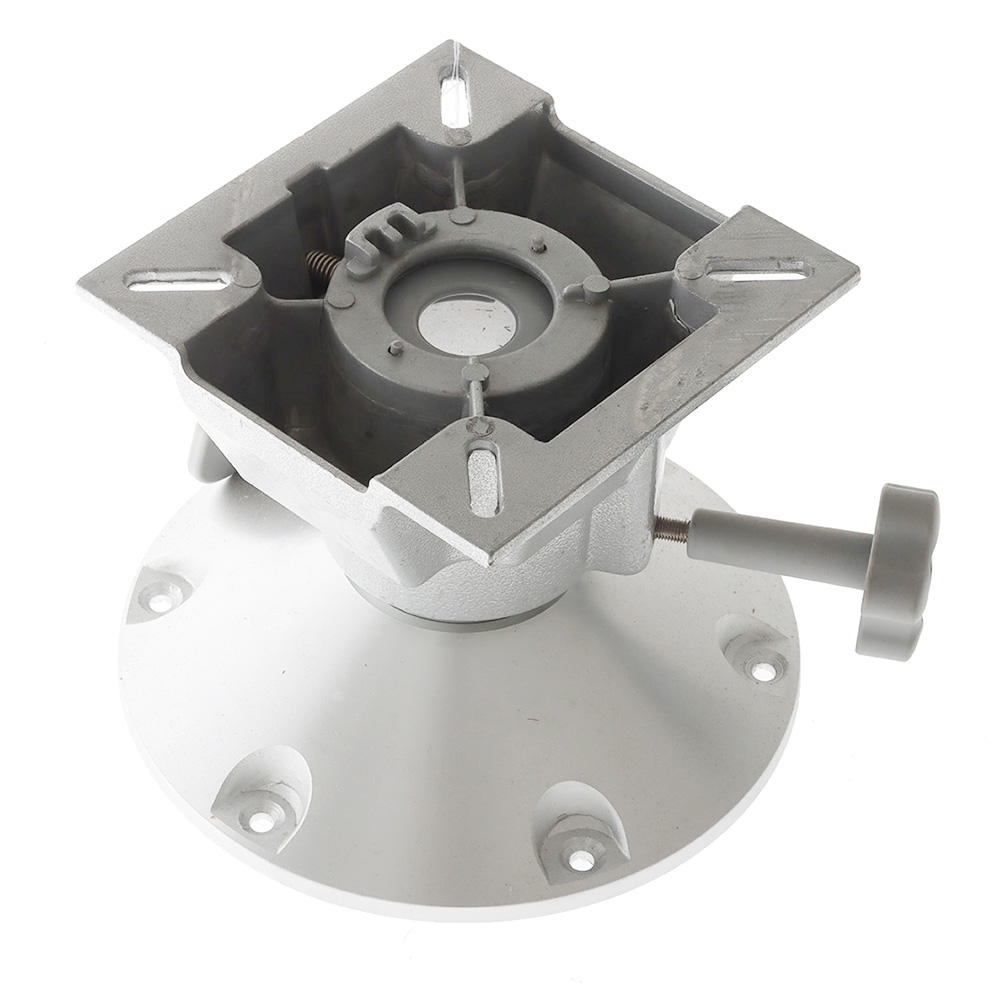 Eastsun Aluminium Fixed Boat Seat Pedestal with Swivel Lock 6in