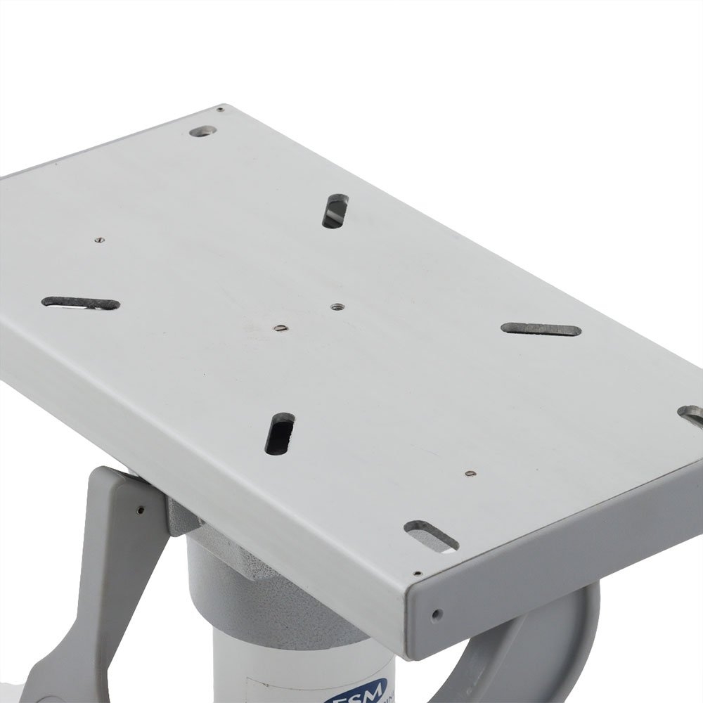 Eastsun Aluminium Fixed Boat Seat Pedestal with Manual Slider 12in