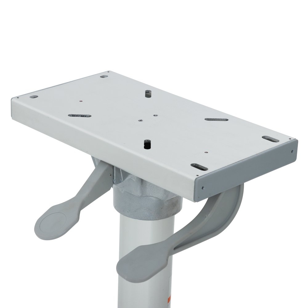 Eastsun Aluminium Fixed Boat Seat Pedestal with Manual Slider 18in