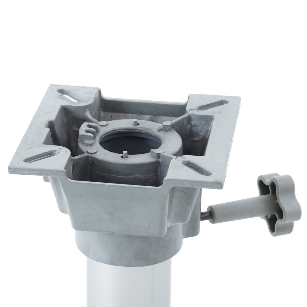 Eastsun Aluminium Fixed Boat Seat Pedestal with Manual Slider 19in