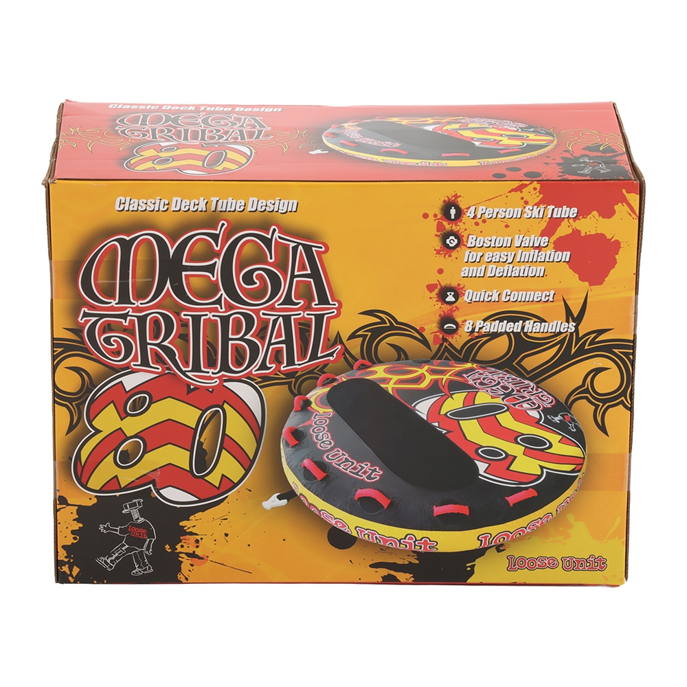 Loose Unit Mega Tribal 80 4-Person Ski Tube Sea Biscuit 80in