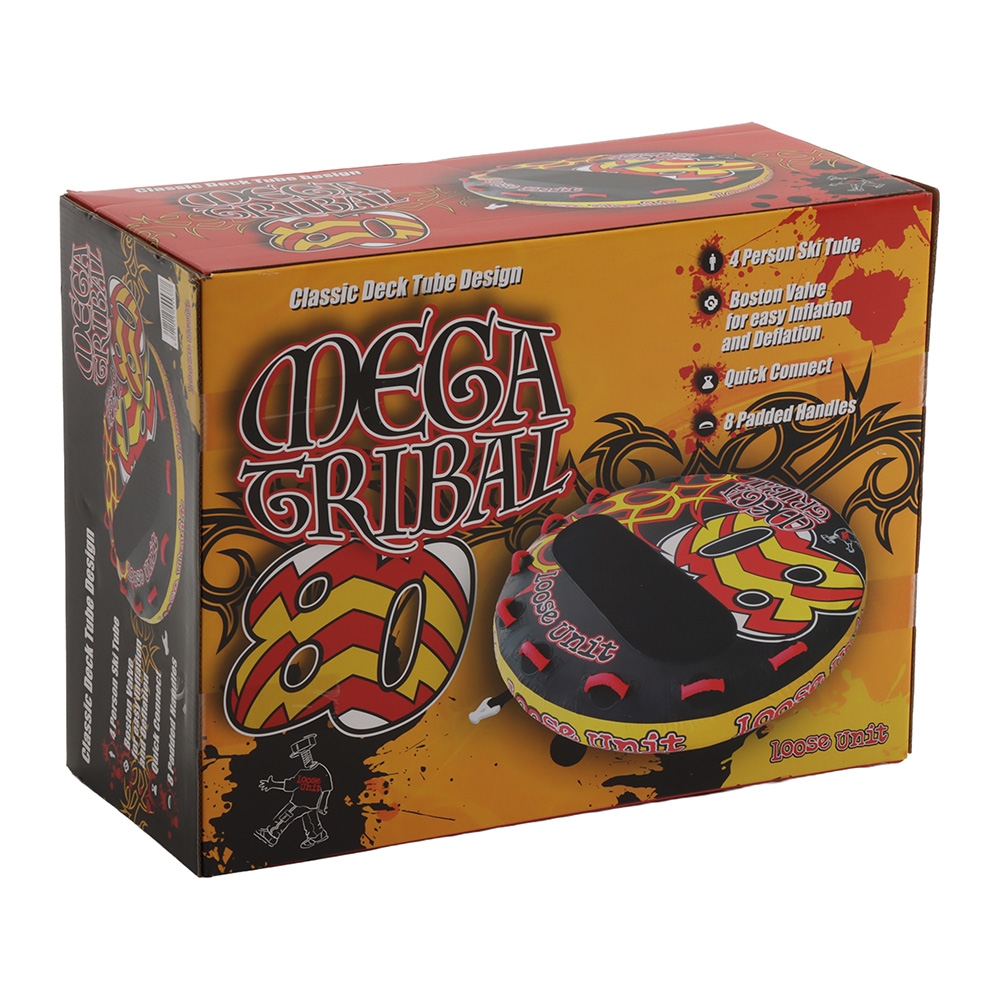 Loose Unit Mega Tribal 80 4-Person Ski Tube Sea Biscuit 80in