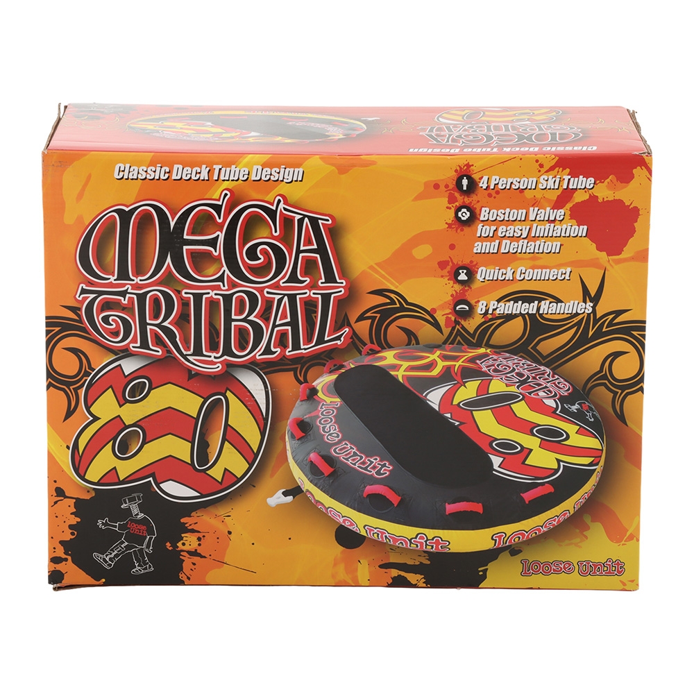 Loose Unit Mega Tribal 80 4-Person Ski Tube Sea Biscuit 80in