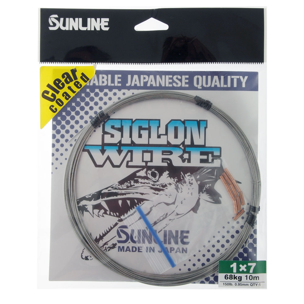 Sunline Siglon Stainless Steel Wire 1X7 Coated 10m 150lb
