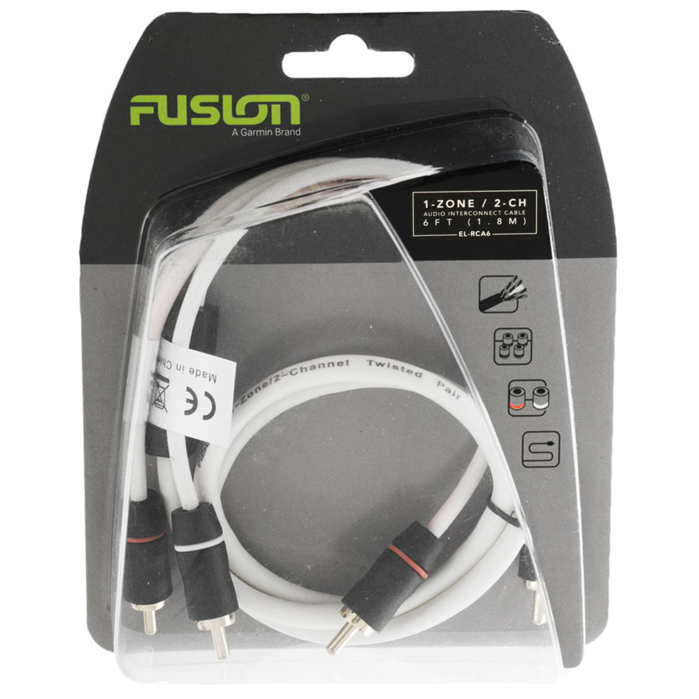Fusion EL-RCA6 Standard 2-Way Twisted RCA Cable 1.8m