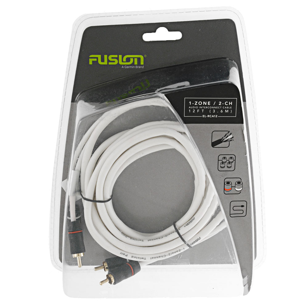 Fusion EL-RCA12 Standard 2-Way Twisted RCA Cable 3.6m
