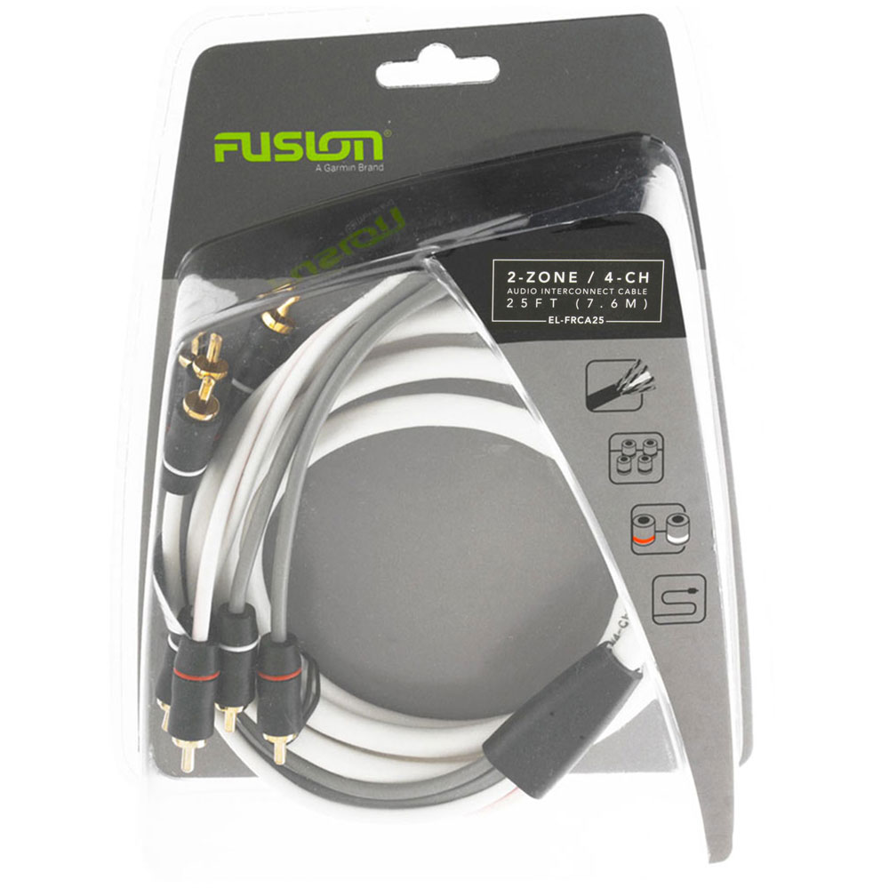 Fusion EL-FRCA25 Standard 4-Way RCA Cable 7.6m