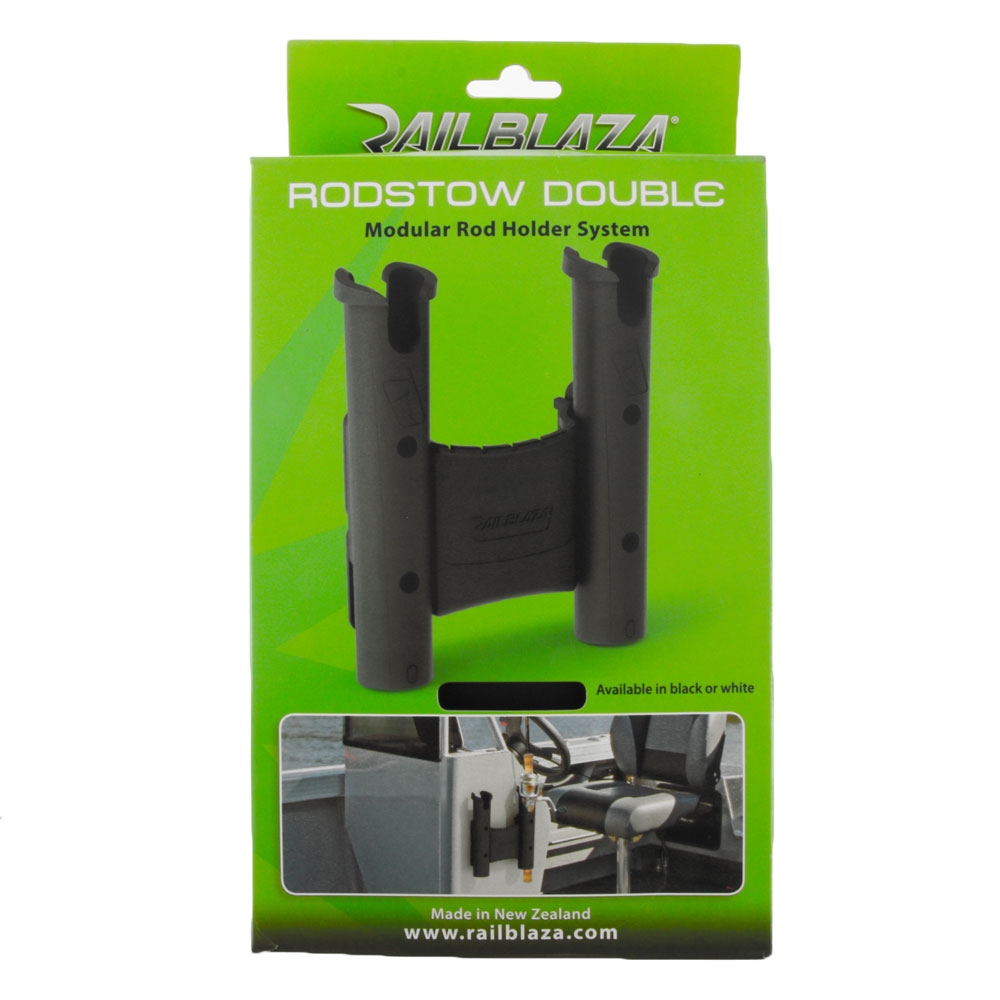 Railblaza RodStow Double Rod Holder with Caddy Black