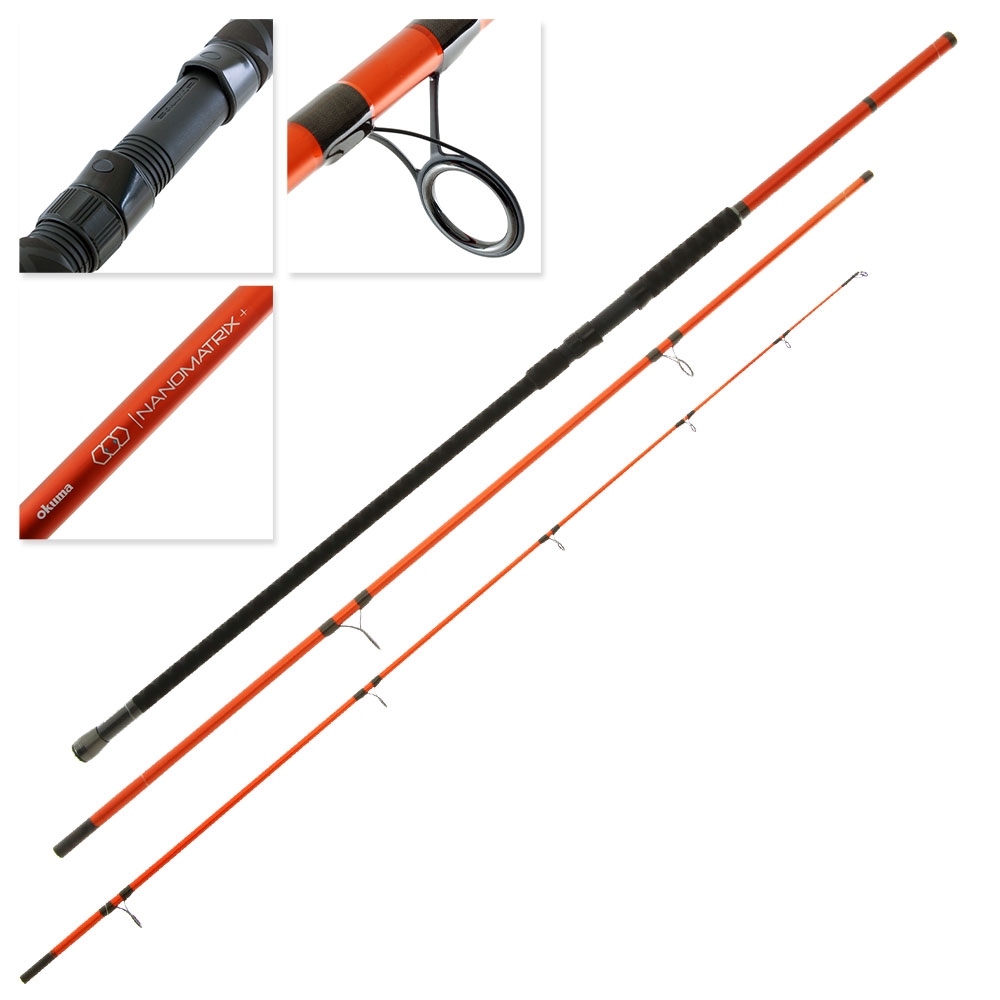 Okuma Nano Matrix Plus Spinning Surf Rod 14ft 8-12kg 3pc