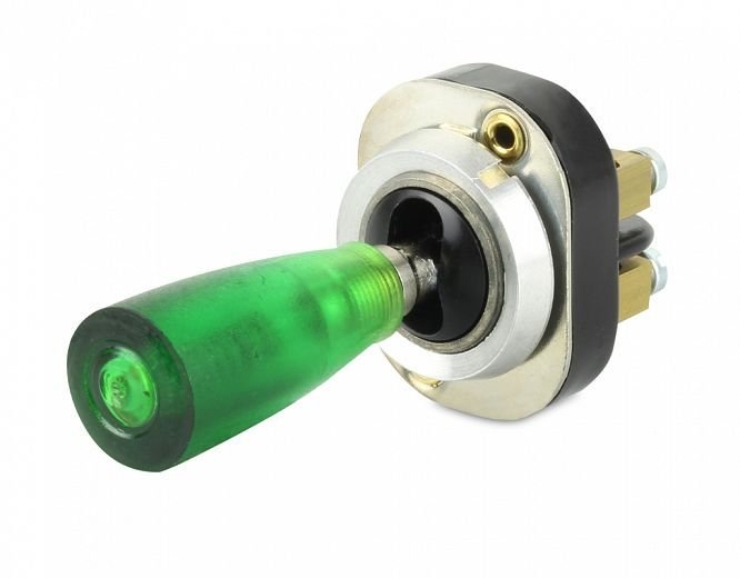 Hella Marine Toggle Indicator Switch On/Off/On Illuminated Green