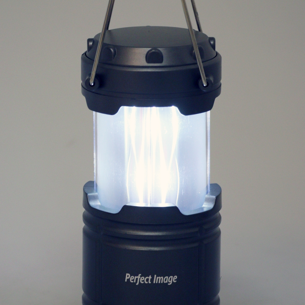 Perfect Image LED Collapsible Mini Camping Lantern White/Flame