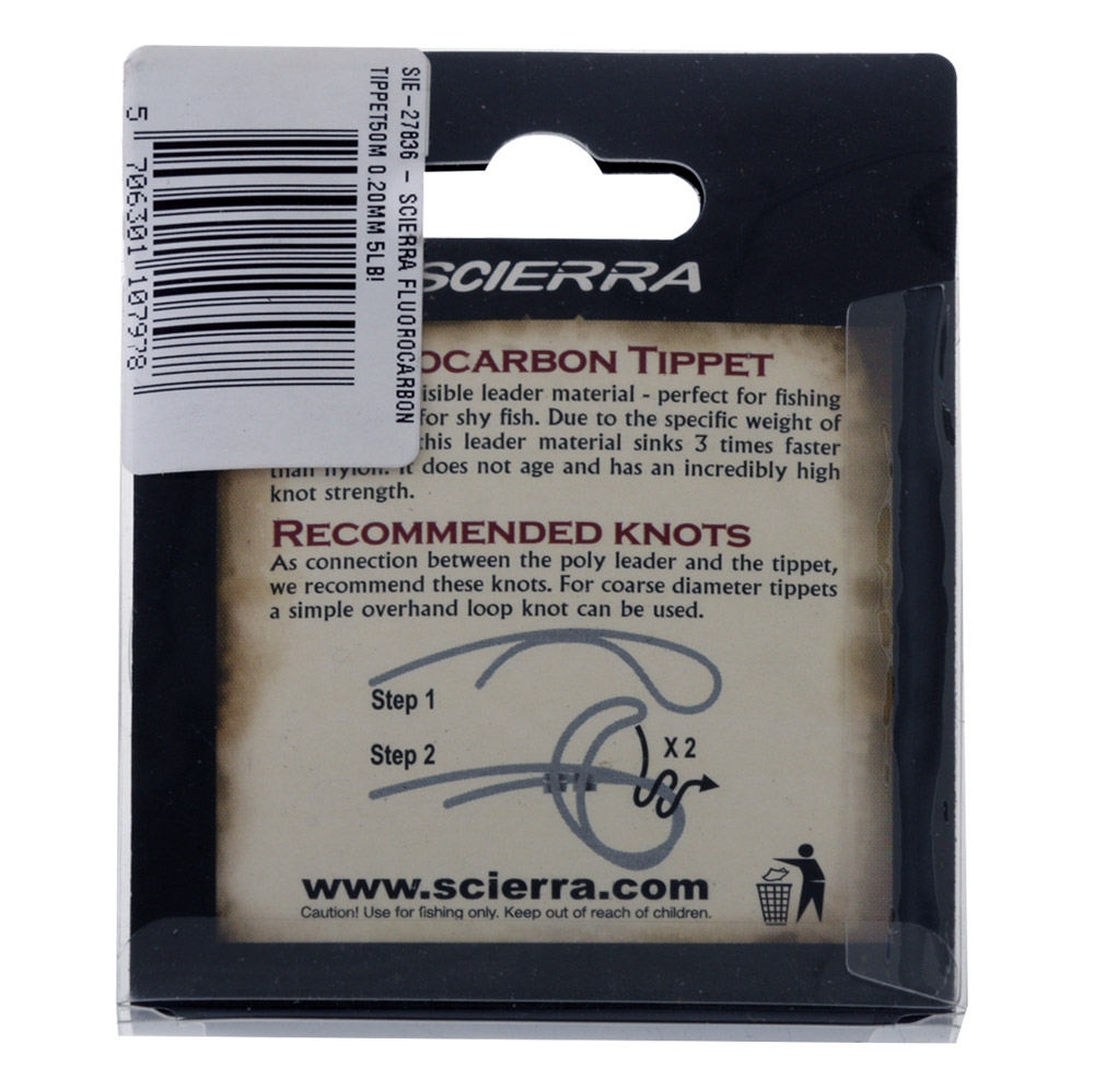 Scierra Fluorocarbon Tippet 5lb 0.20mm 50m