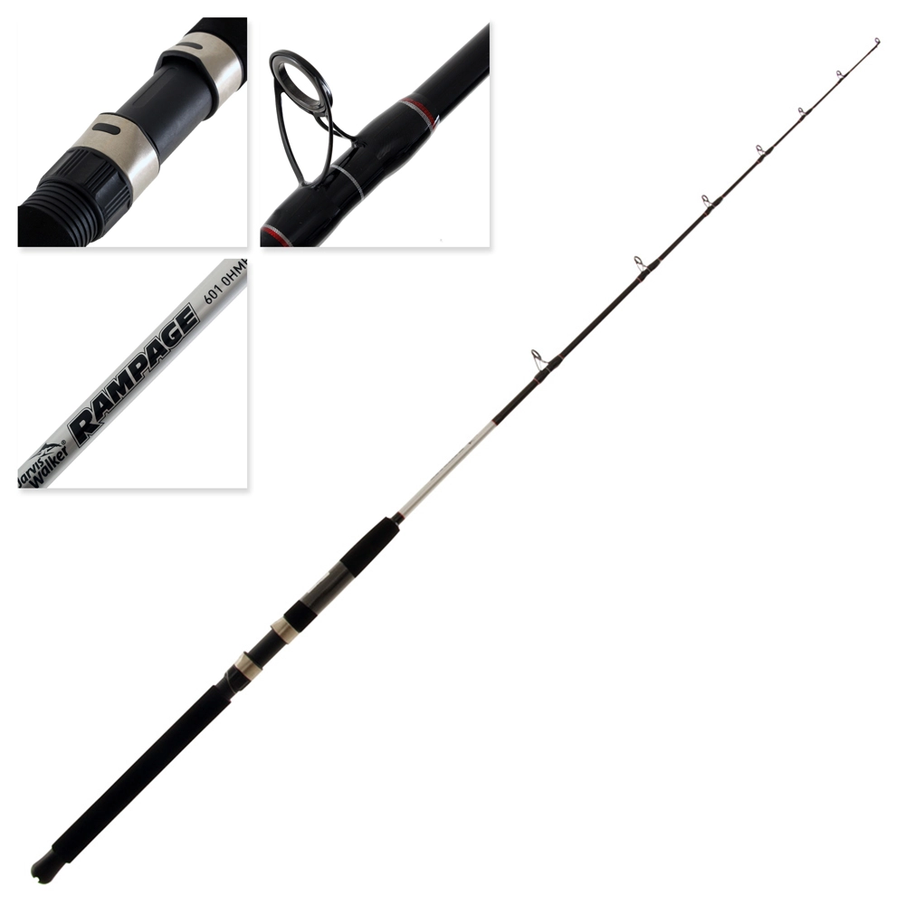 Jarvis Walker Rampage 601OHMH Boat Rod 6ft 10-15kg 1pc Jarvis Walker Rampage 601OHMH Boat Rod 6ft 10-15kg 1pc