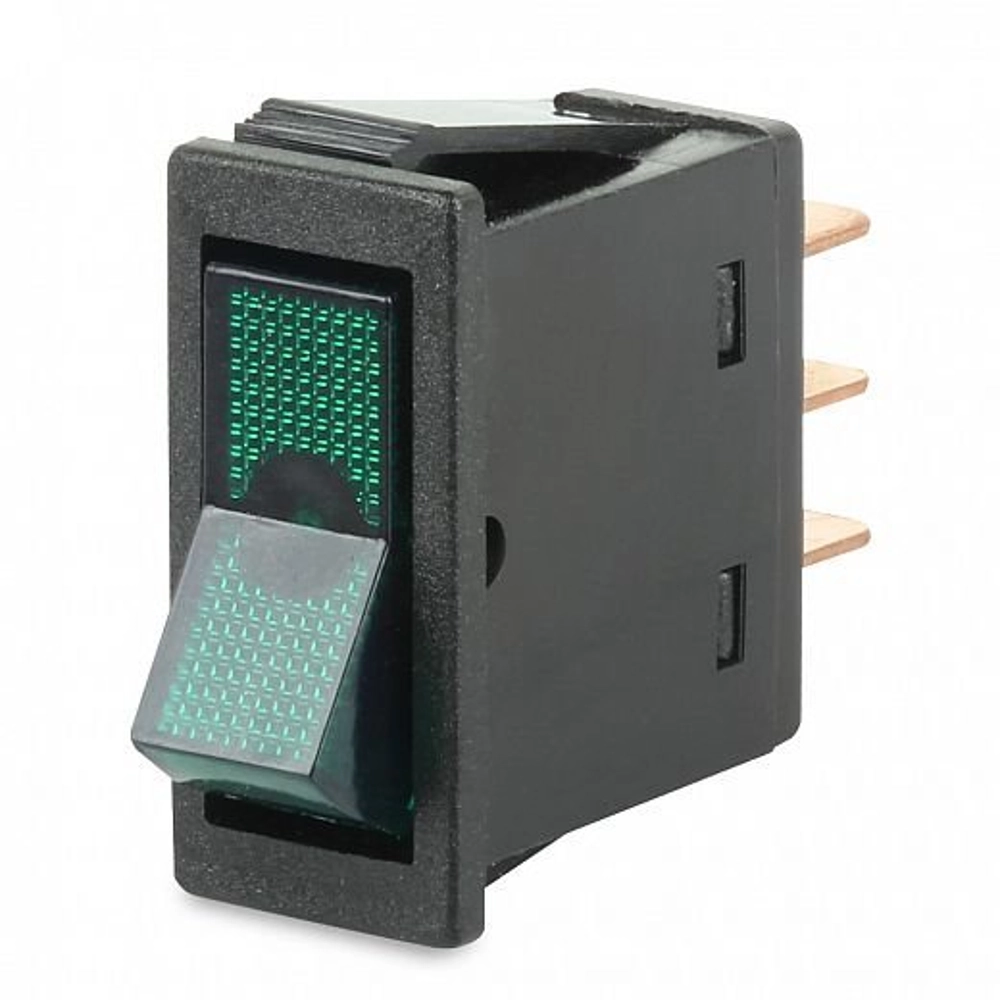 Hella Marine Rocker Switch Off-On Illuminated Green 12v Hella Marine Rocker Switch Off-On Illuminated Green 12v