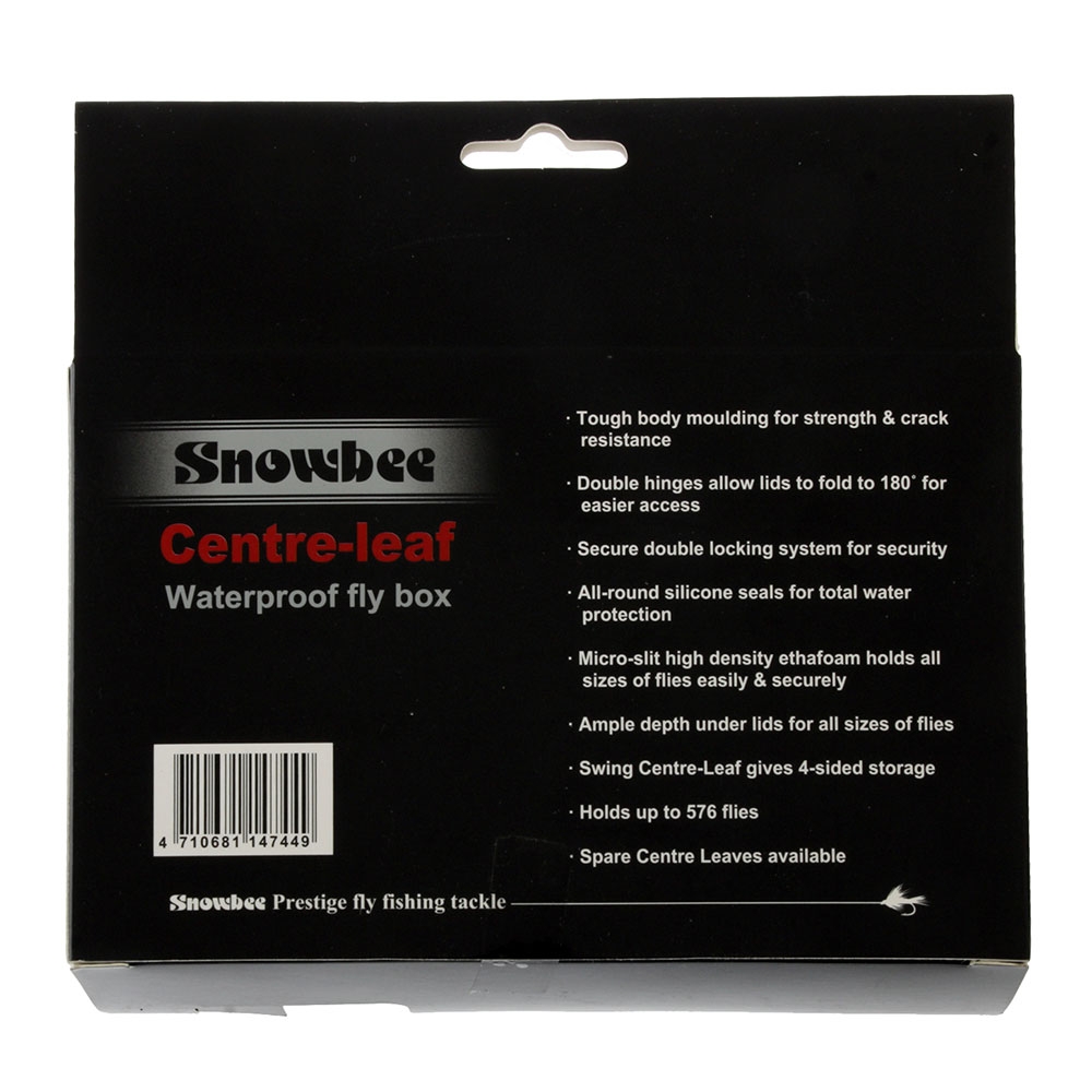Snowbee Centre Leaf Waterproof Fly Box
