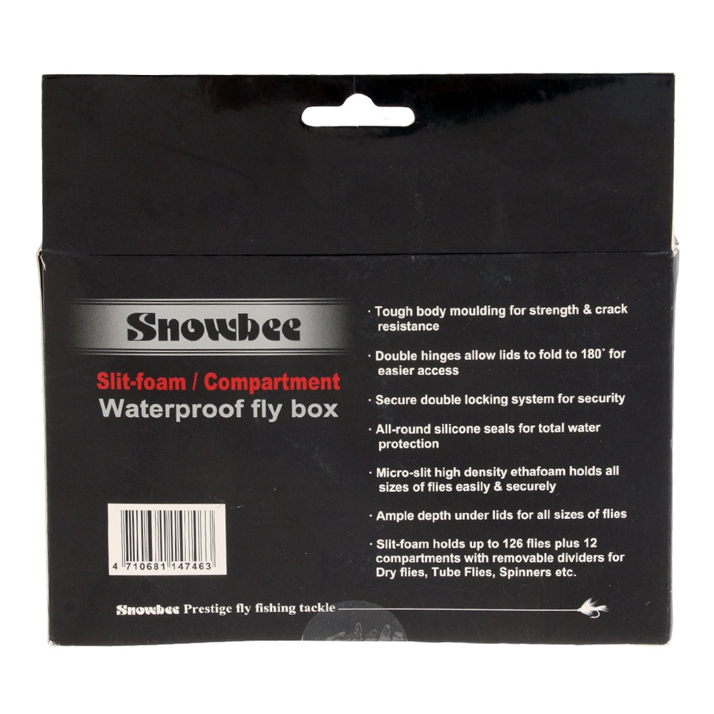 Snowbee Slit Foam Compartment Waterproof Fly Box