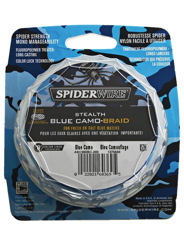 Spiderwire Stealth Blue Camo Braid 150m 15lb