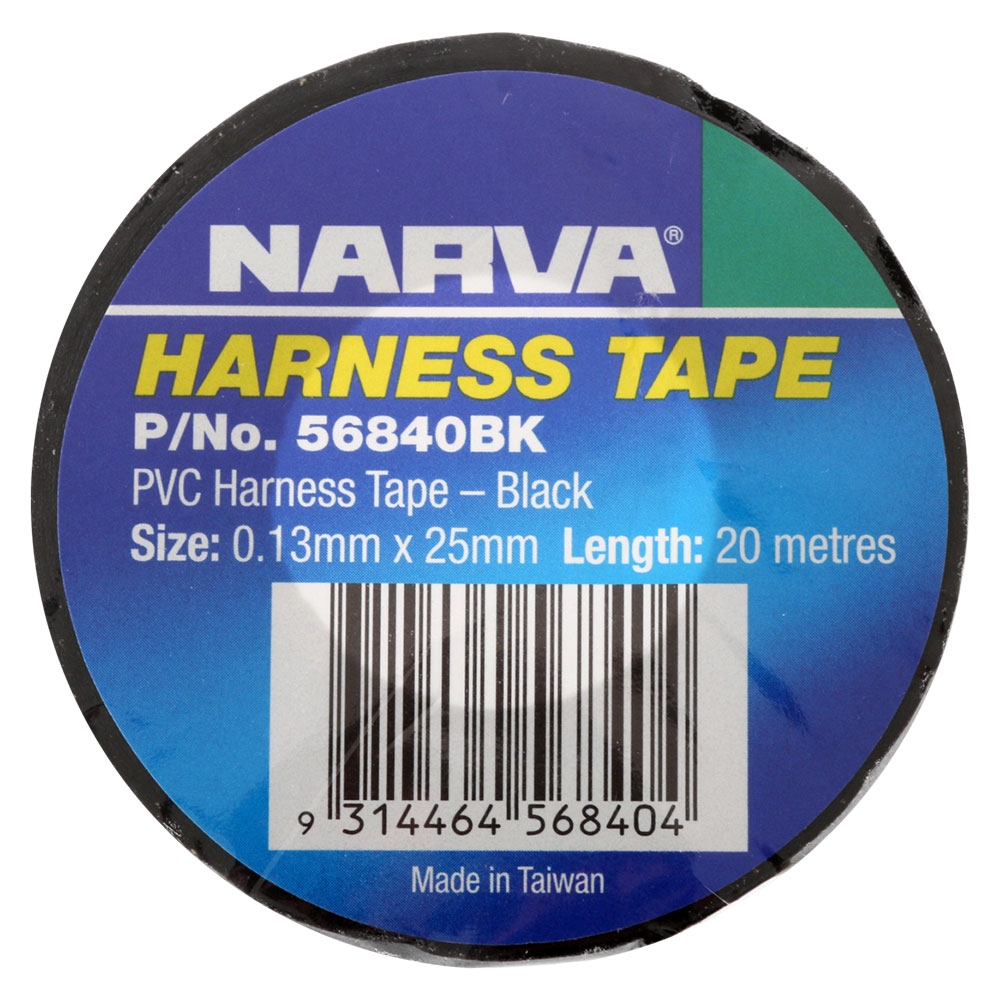 NARVA 25mm PVC Harness Tape Black