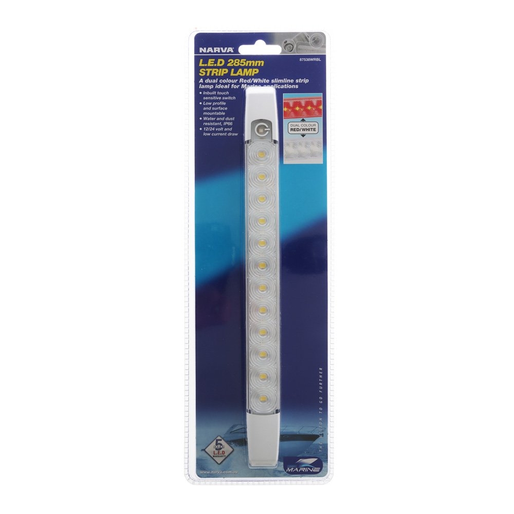NARVA Dual Colour LED Strip Lamp White/Red 12V