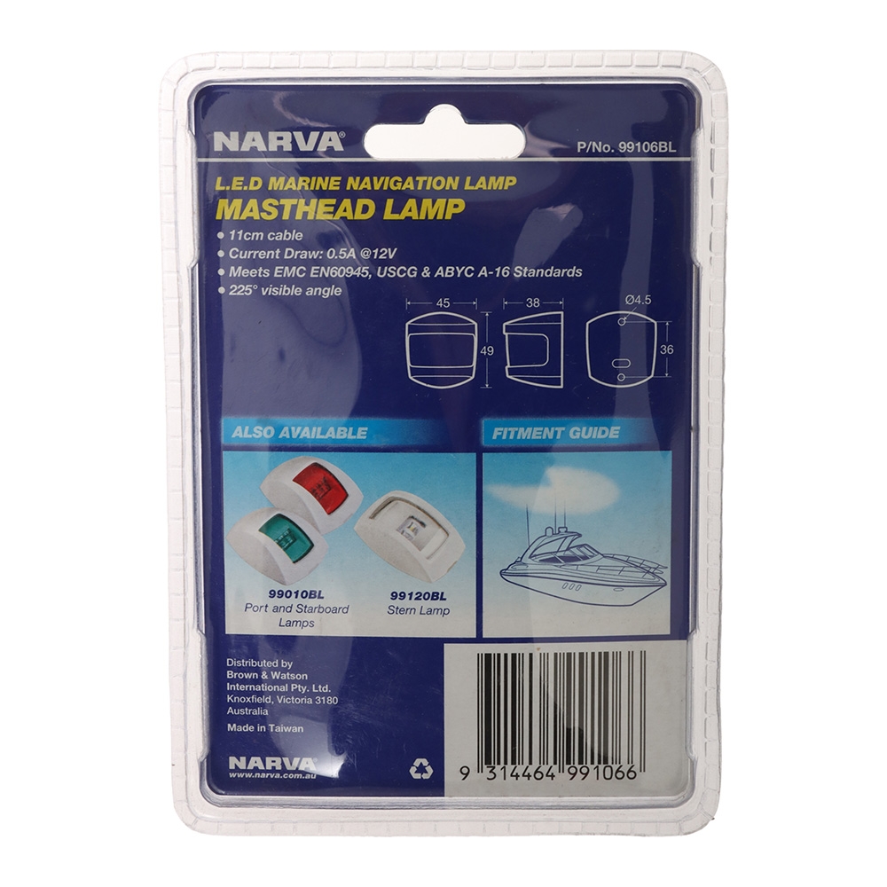 NARVA LED Masthead Navigation Light 2NM 9-33V White