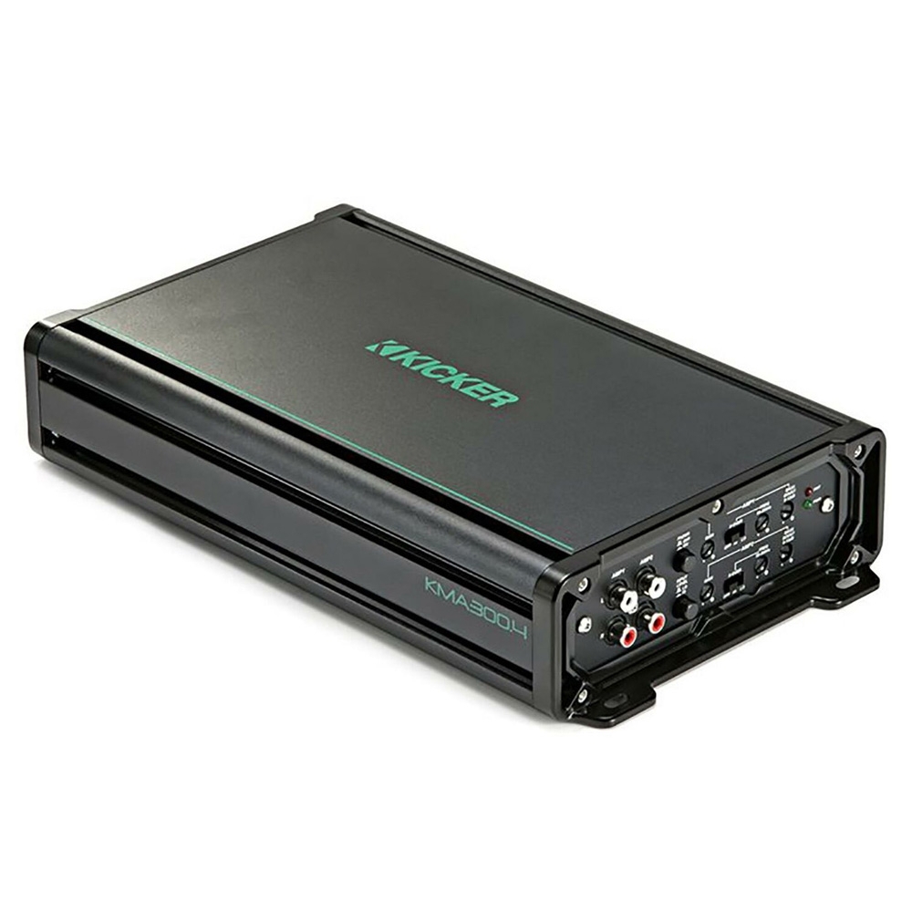 Kicker KM 300.4 Full Range Class D Marine Amplifier 4 x 75W
