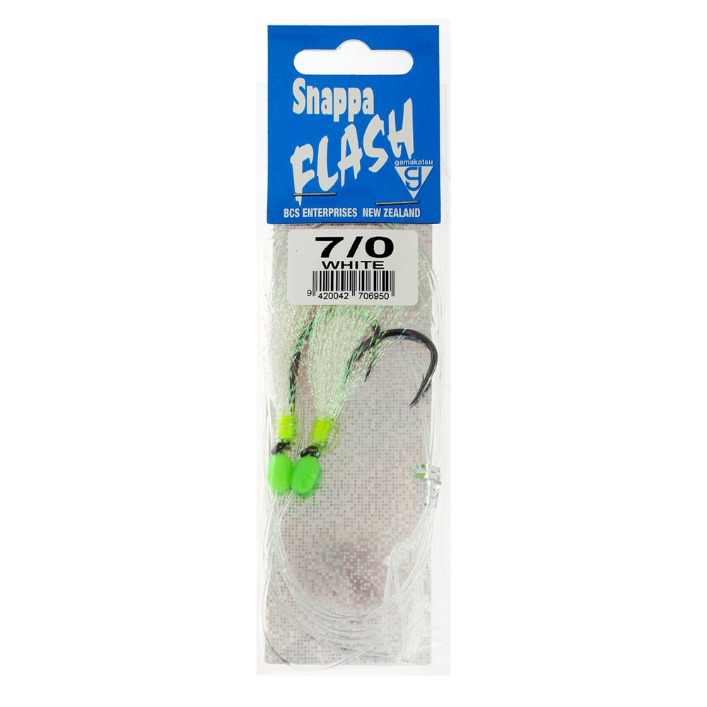 Gamakatsu Premium Quality Snappa Flasher Rig 7/0 White